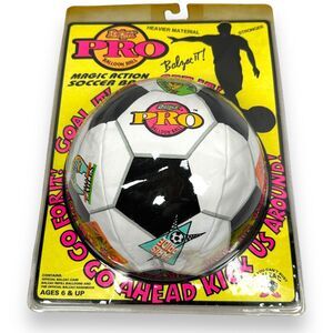 Vintage Balzac Pro Magic Action Soccer Balloon Ball 1992 Catco Sealed Rare New